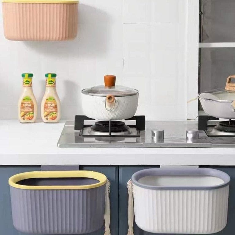 Hanging Waste Basket, Indoor Hanging Under Sink Trash Can, Plastic Wall Mounted Trash Bin, Kitchen Bathroom Office Trash Can, Cabinet Door Trash Bucket, Compact Trash Bin, Multipurpose Storage Box Hanging Waste Basket, Indoor Hanging Under Sink Trash Can, Plastic Wall Mounted Trash Bin, Kitchen Bathroom Office Trash Can, Cabinet Door Trash Bucket, Compact Trash Bin, Multipurpose Storage Box